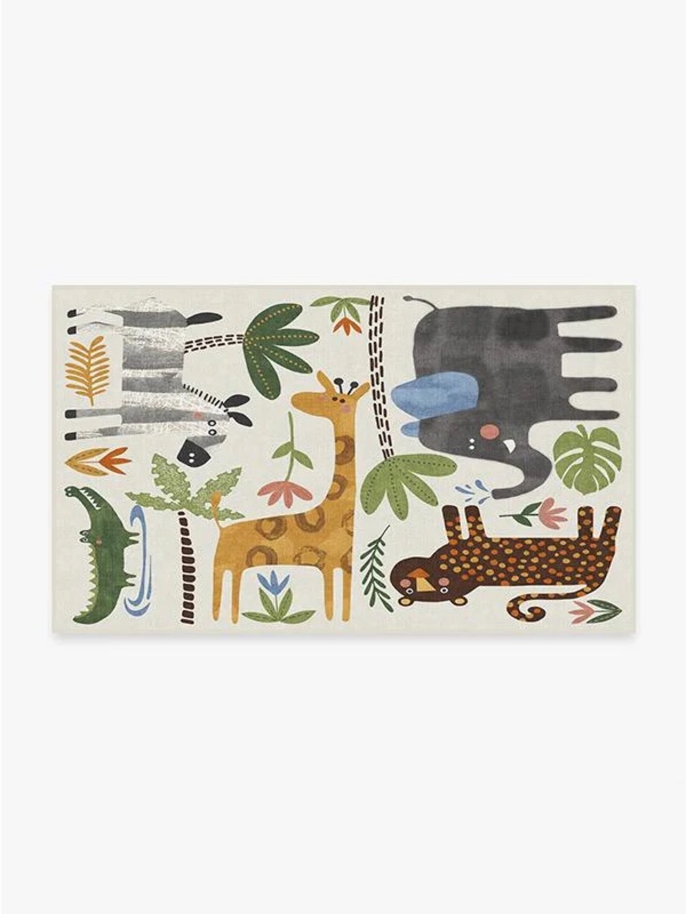 Jungle Safari Multicolour Flatwoven Rug